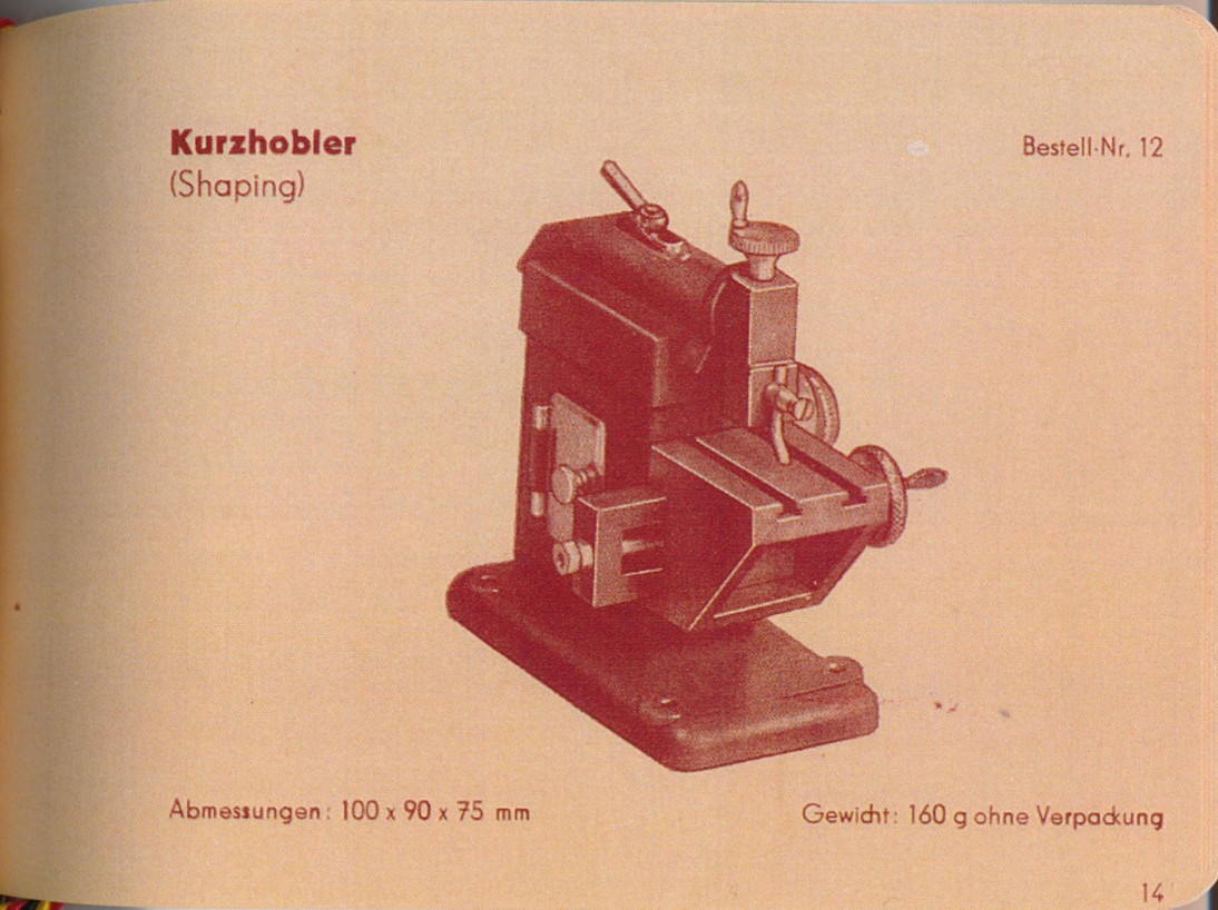 Katalog Oesterwitz Shapingmaschine
